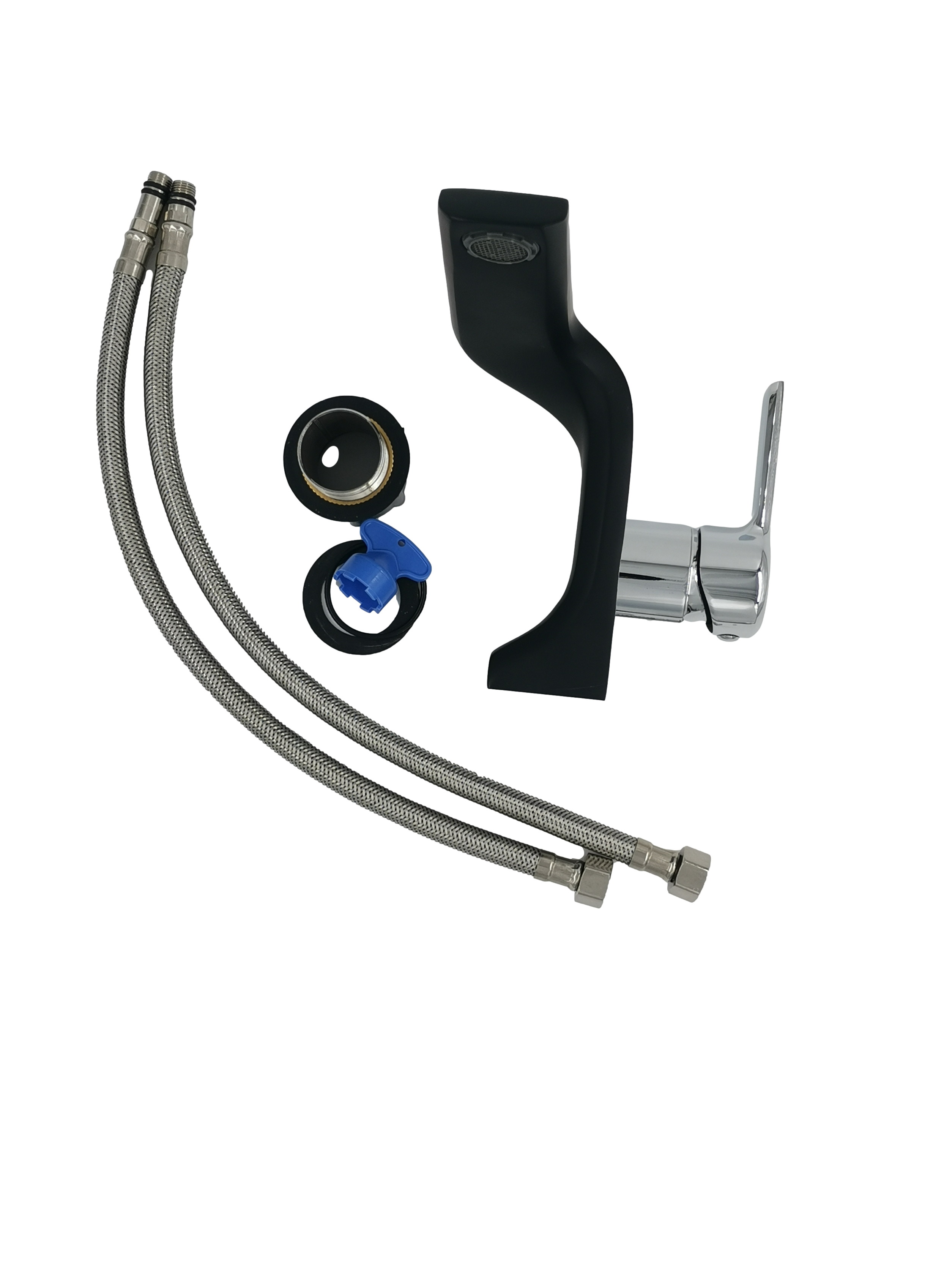 Bateria umywalkowa stojąca BH328U-BK - obrazek 5